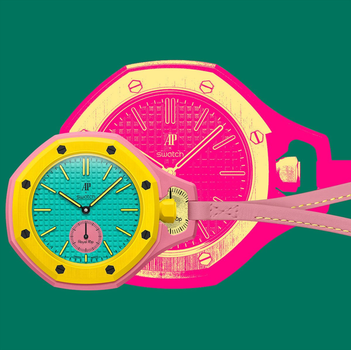 Introducing: Audemars Piguet x Swatch Royal Pop. The Royal Oak